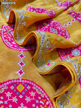 Buy New Patola Style Saree with Cutdana Work KcPc