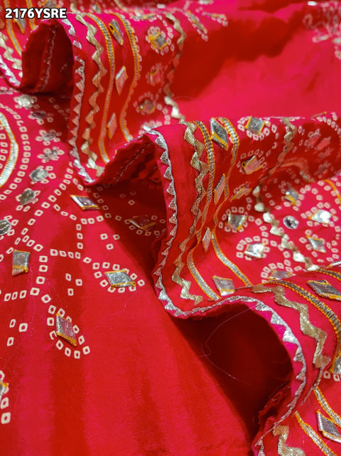 Buy Modal Silk Bandhani Style Saree KcPC