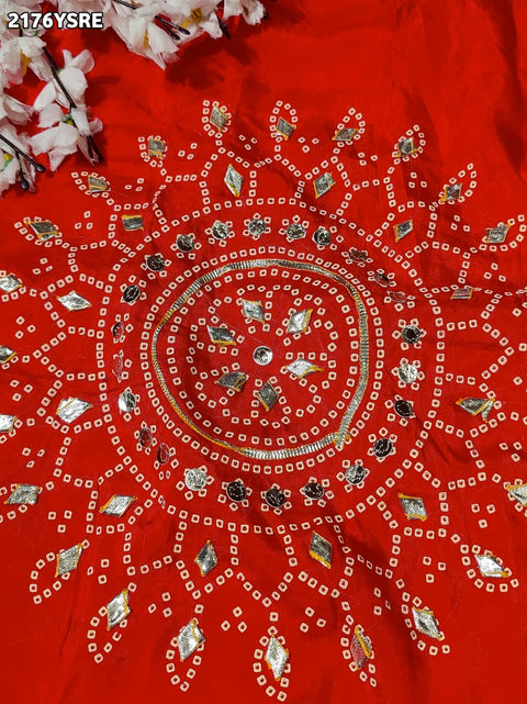 Buy Modal Silk Bandhani Style Saree KcPC