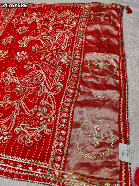 Buy Modal Silk Bandhani Style Saree KcPC