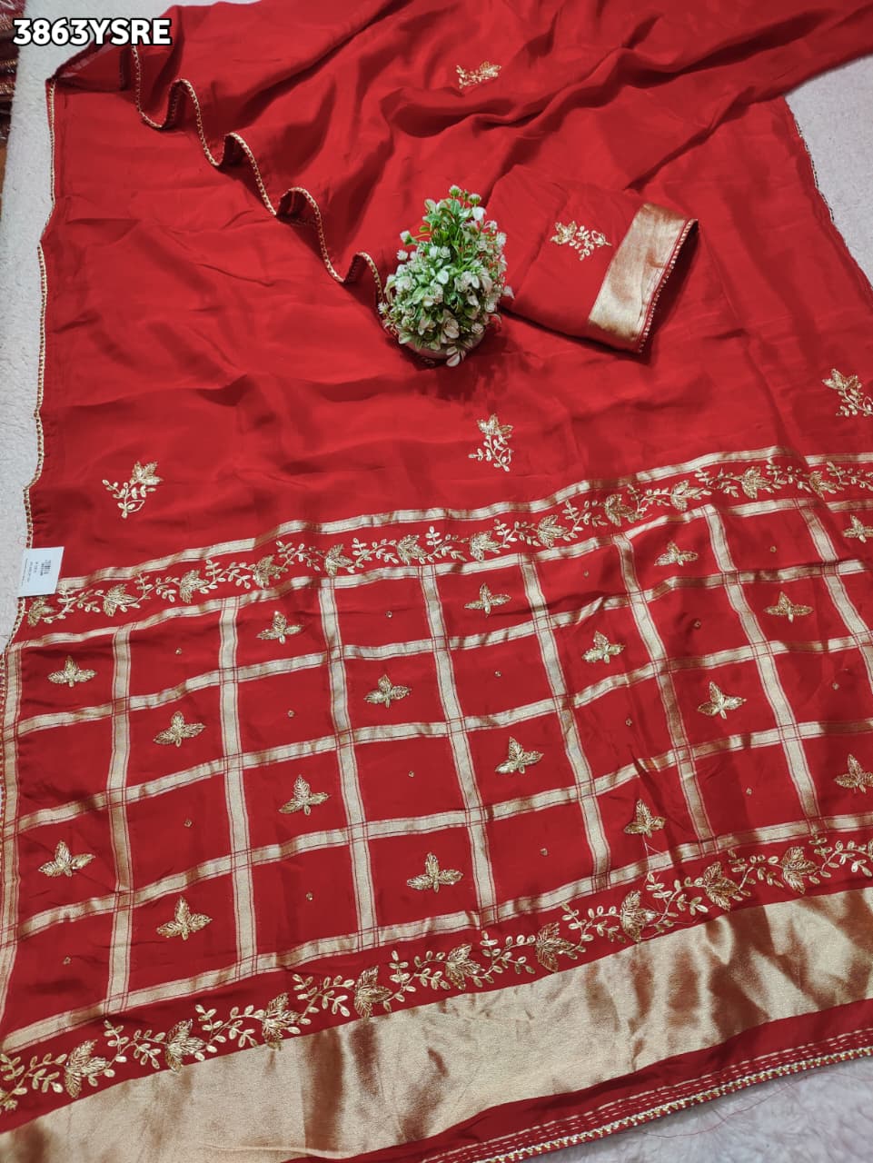 Buy New Royal Ghatchola Saree with Hand Pitta Zari Work KcPc