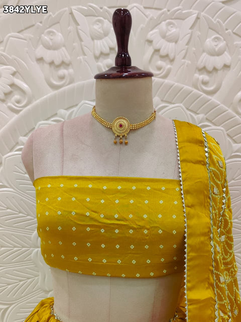 Buy New Traditional Look Lehenga with Classic Bandhani KcPc