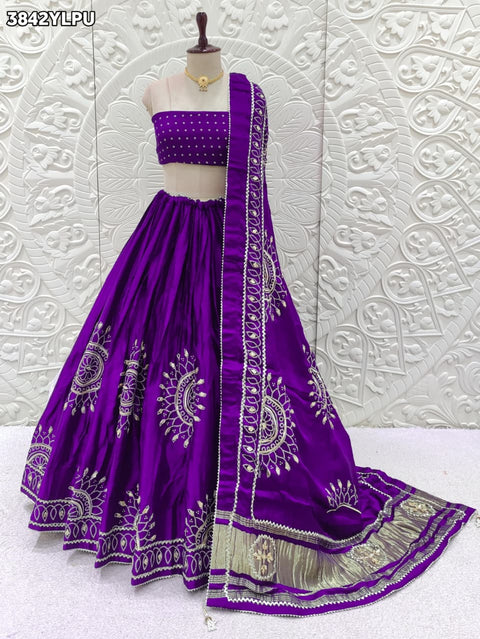 Buy New Premium Lehenga with Stunning Gotapatti Finish KcPc