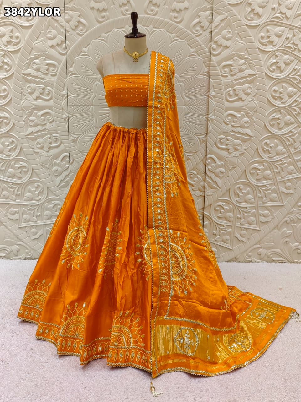 Buy New Premium Lehenga with Stunning Gotapatti Finish KcPc