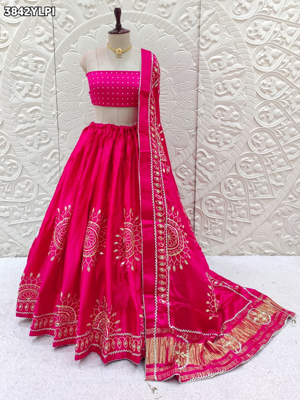 Buy New Premium Lehenga with Stunning Gotapatti Finish KcPc