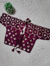 Buy HO Silk Designer Style Gota patti Work KcPc