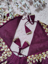 KcPc New Royal Glow Designer Gota Patti HO Silk BlouseJNK