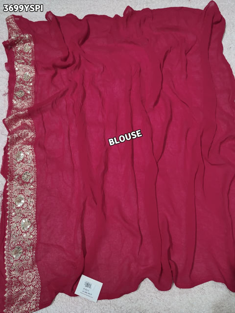 Buy Royal Look Georgette Bandhani Saree for Festive Wear KcPc 7