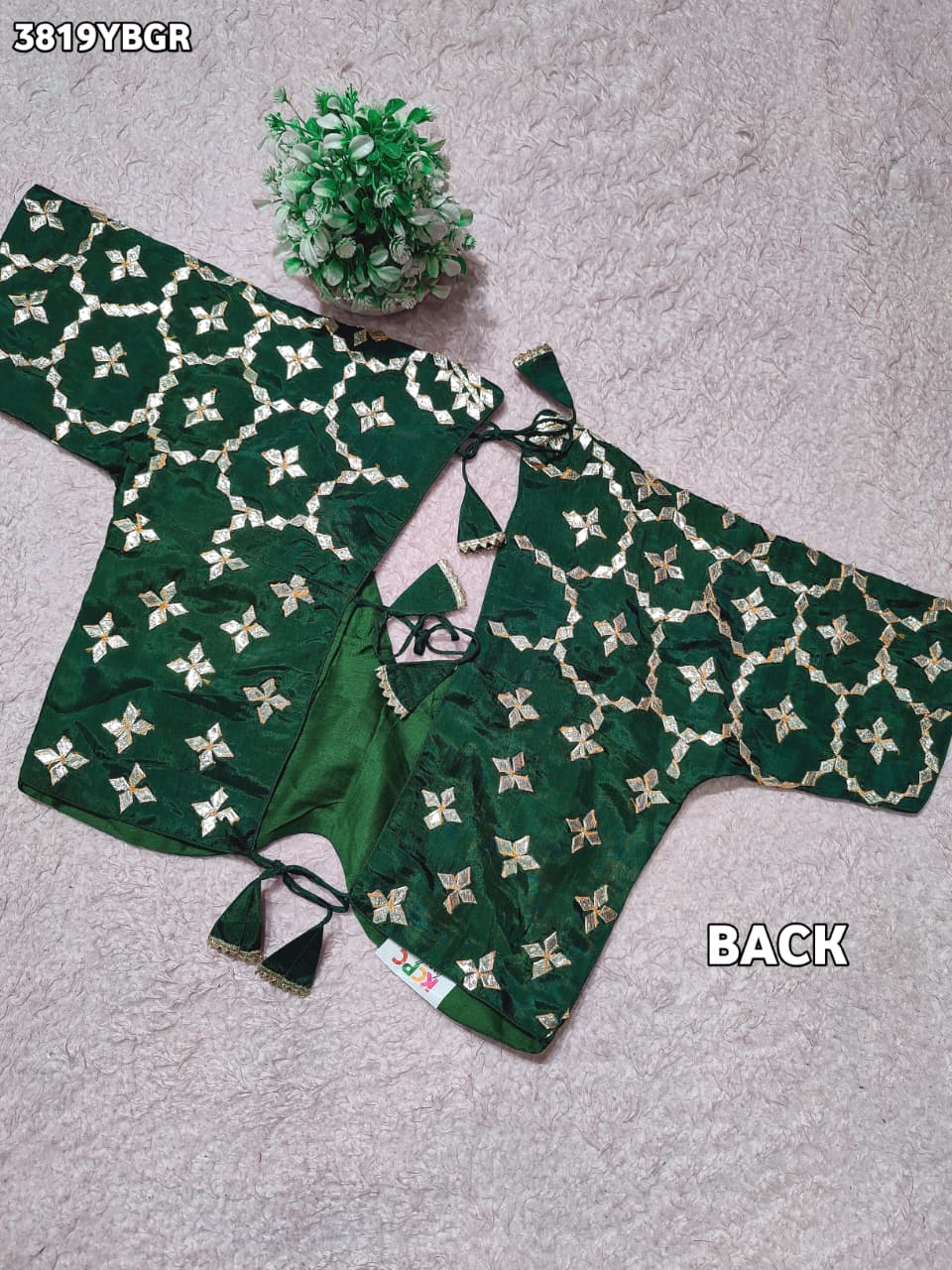 Buy HO Silk Designer Style Gota patti Work KcPc