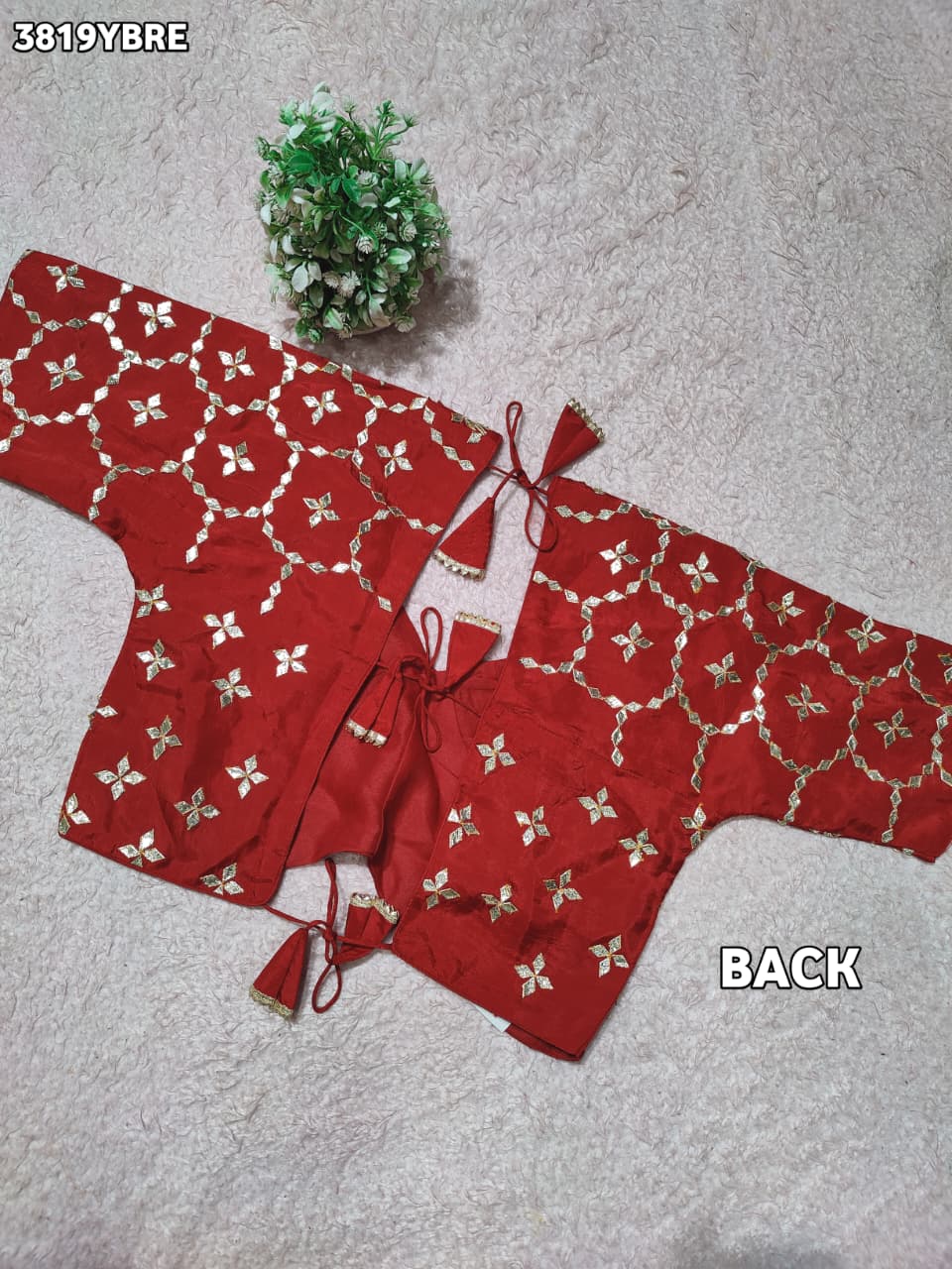 Buy HO Silk Designer Style Gota patti Work KcPc