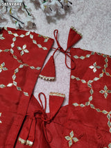 Buy HO Silk Designer Style Gota patti Work KcPc