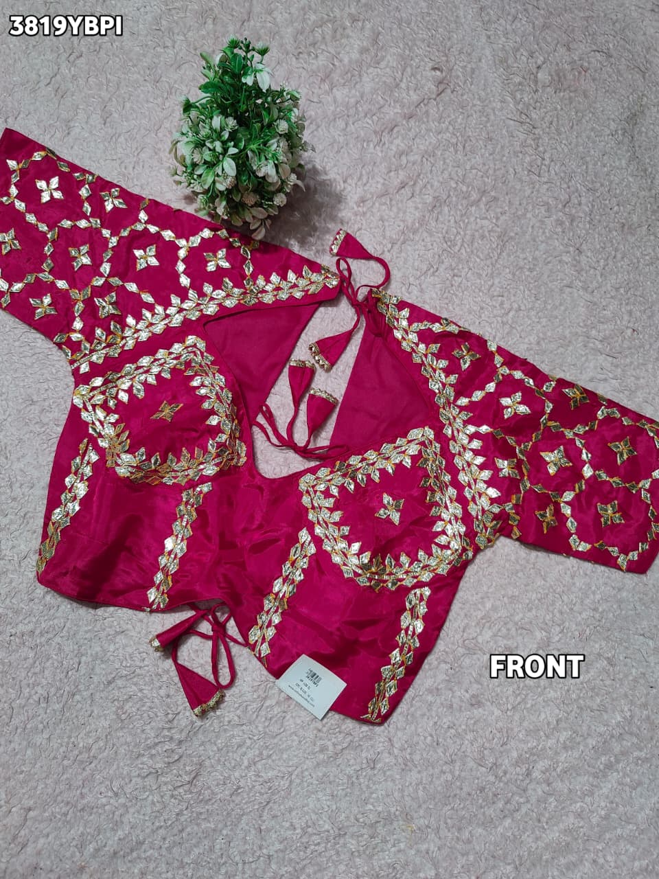 Buy HO Silk Designer Style Gota patti Work KcPc