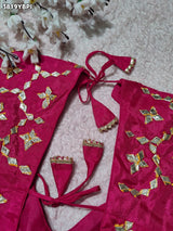 Buy HO Silk Designer Style Gota patti Work KcPc