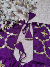 Buy HO Silk Designer Style Gota patti Work KcPc