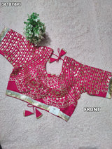 Buy HO Silk Designer Style Gota patti Work KcPc