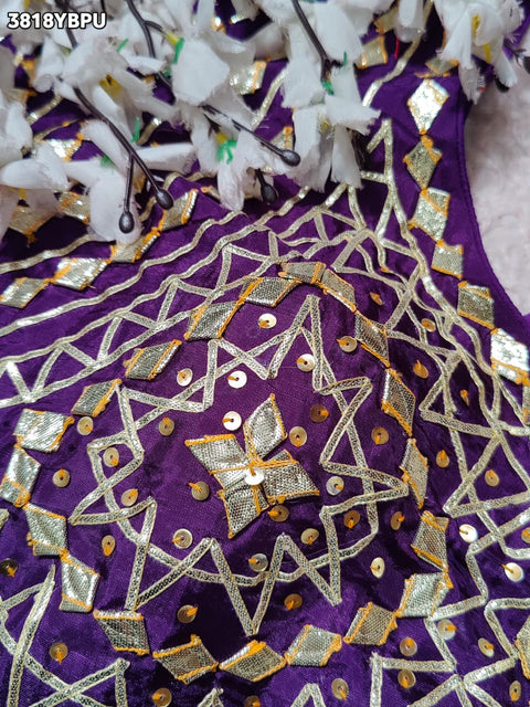 Buy HO Silk Designer Style Gota patti Work KcPc