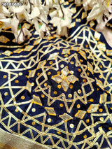 Buy HO Silk Designer Style Gota patti Work KcPc