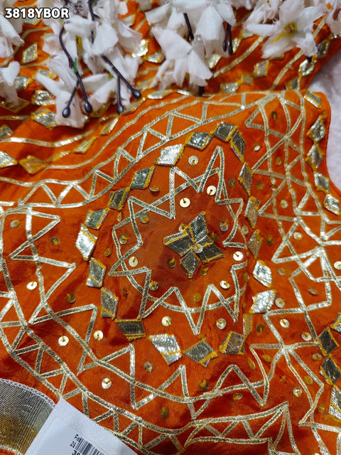 Buy HO Silk Designer Style Gota patti Work KcPc