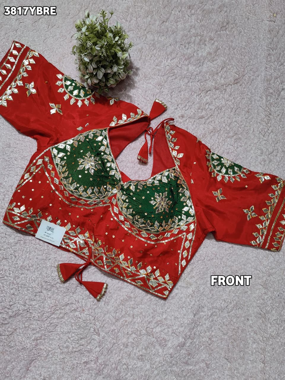 Buy HO Silk Designer Style Gota patti Work KcPc image 