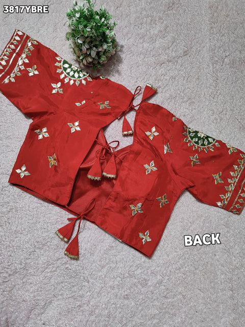 Buy HO Silk Designer Style Gota patti Work KcPc