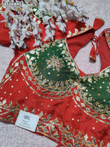 Buy HO Silk Designer Style Gota patti Work KcPc