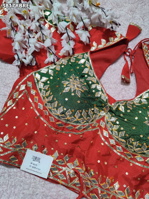 Buy HO Silk Designer Style Gota patti Work KcPc