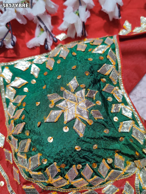 Buy HO Silk Designer Style Gota patti Work KcPc