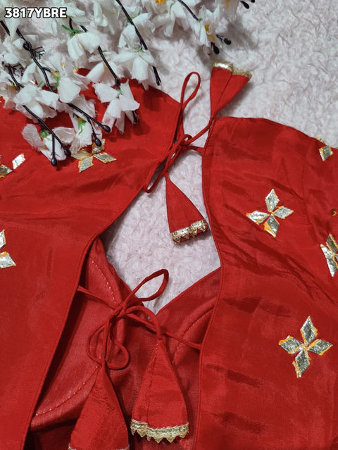 Buy HO Silk Designer Style Gota patti Work KcPc