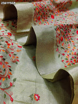 Buy New Launch Designer With Kashida Work Saree KcPc
