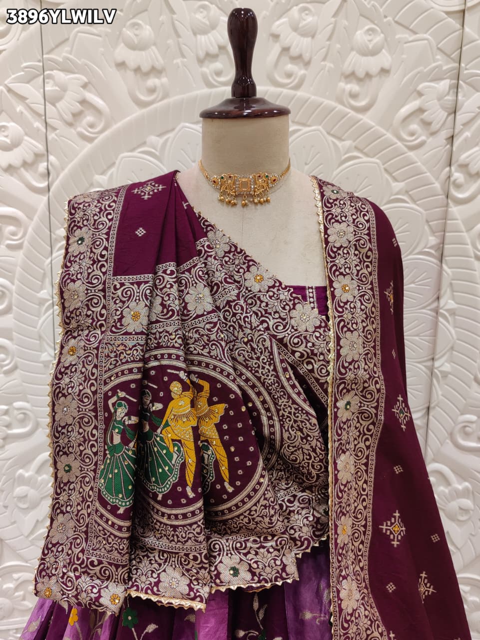Buy Royal Dola Silk Banarasi Style Lehenga Kcpc 
