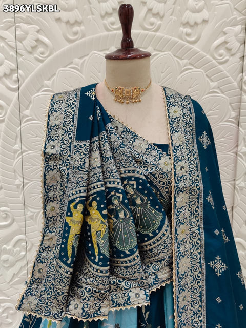 Buy Royal Dola Silk Banarasi Style Lehenga Kcpc 