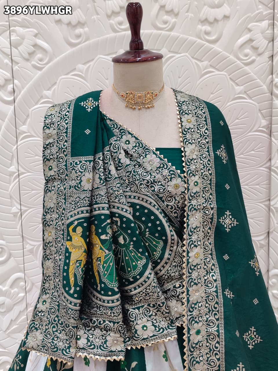 Buy Royal Dola Silk Banarasi Style Lehenga Kcpc 