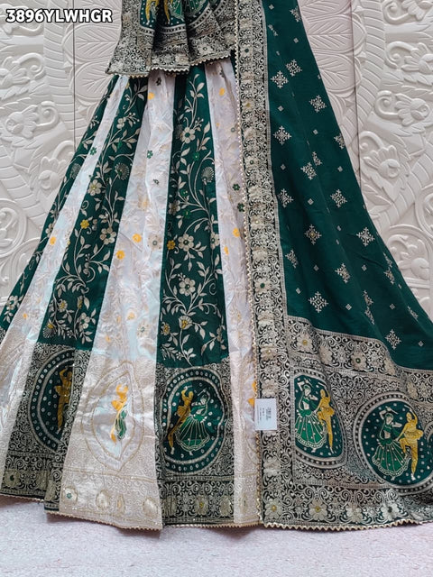 Buy Royal Dola Silk Banarasi Style Lehenga Kcpc 