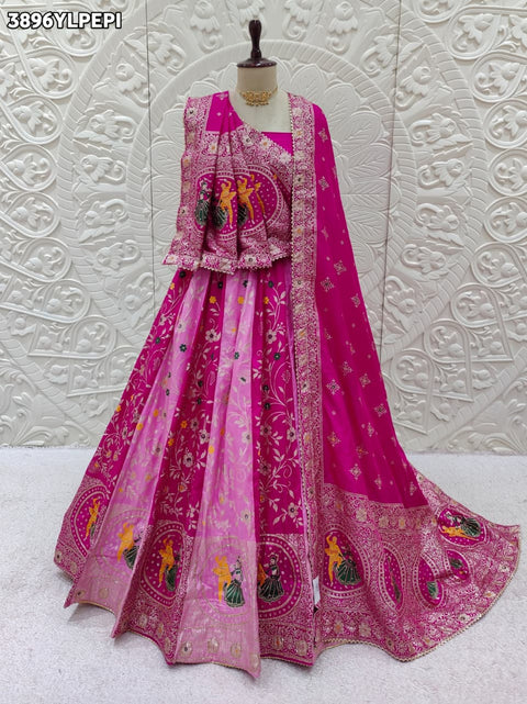 Buy Royal Dola Silk Banarasi Style Lehenga Kcpc 
