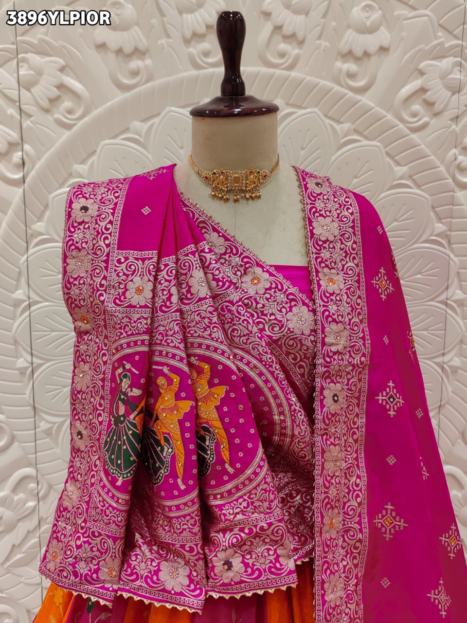 Buy Royal Dola Silk Banarasi Style Lehenga Kcpc 