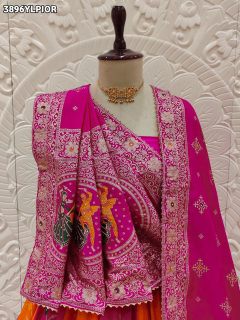 Buy Royal Dola Silk Banarasi Style Lehenga Kcpc 