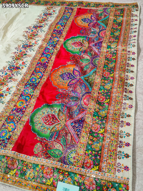 Buy Festive Wear Moonga Silk Bandhani Saree Kcpc