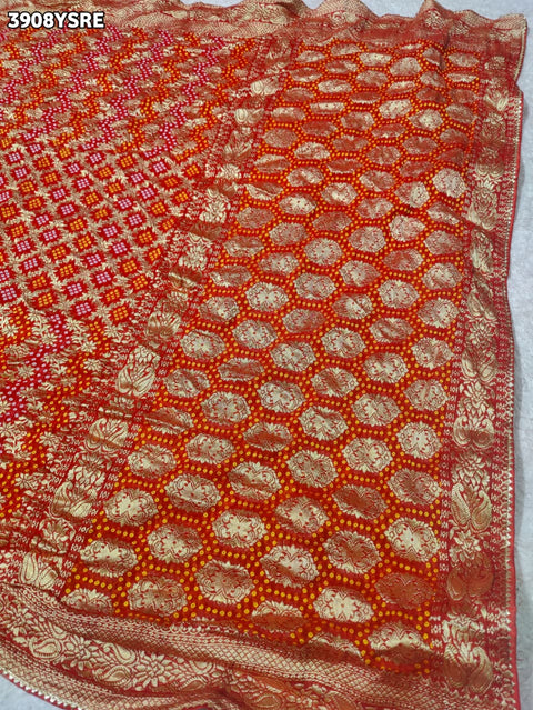 Buy Traditional Banarasi Style Georgette Saree Kcpc