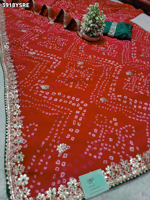 Buy Festive Special Georgette Bandhani Saree Kcpc 