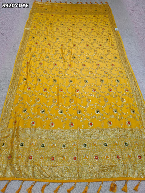 Buy Traditional Banarasi Style Dola Silk Dupatta Kcpc