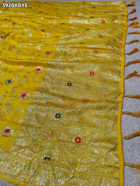 Buy Traditional Banarasi Style Dola Silk Dupatta Kcpc