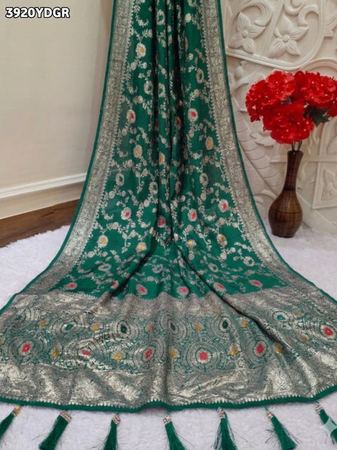 Buy Traditional Banarasi Style Dola Silk Dupatta Kcpc
