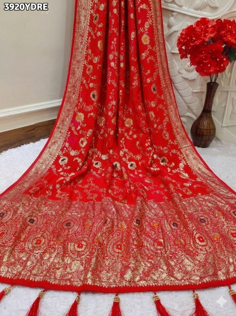 Buy Traditional Banarasi Style Dola Silk Dupatta Kcpc