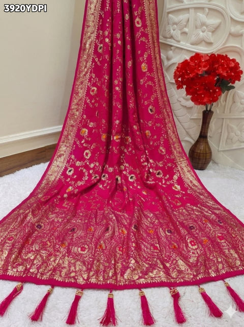 Buy Traditional Banarasi Style Dola Silk Dupatta Kcpc