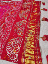 KcPc Latest New Designer Gaji Silk Bandhani Ghatchola Gotapatti Work DupattaSATISH