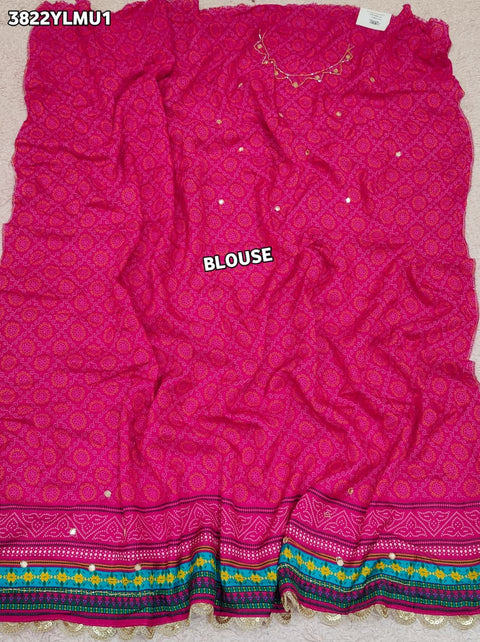 Buy Traditional Festive Wear Crepe Silk Printed Lehenga Kcpc