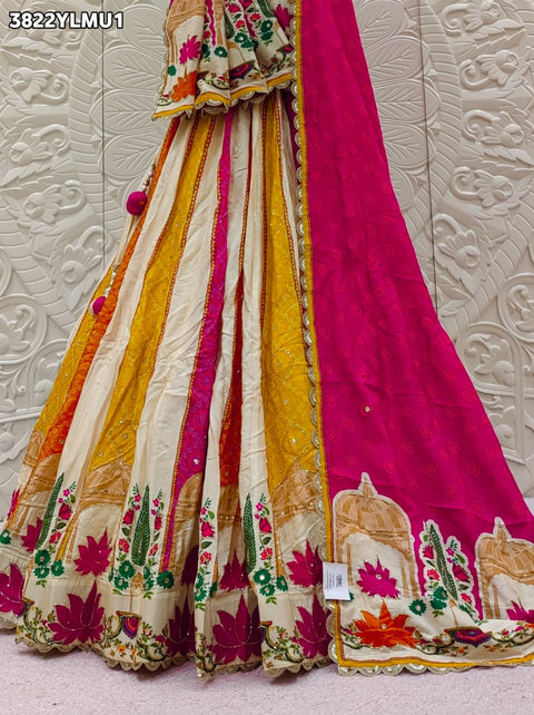 Buy Traditional Festive Wear Crepe Silk Printed Lehenga Kcpc