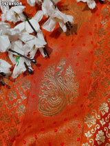 Buy Moonga Silk Saree with Banarasi Zari Weaving Kcpc