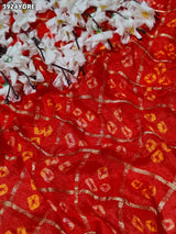 Buy Bandhani Design Art Silk Dupatta Kcpc