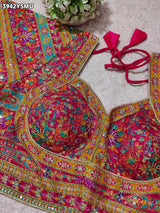 Buy Silk Printed Blouse with Zari Work Kcpc